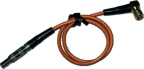 Orange Quality 90° Cable Lemo 00 to RA Microdot 1’